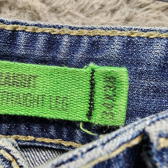 Rock & Roll Denim Jeans Mens 34x38 Blue Pistol Straight Leg *Read* - Picture 6 of 16